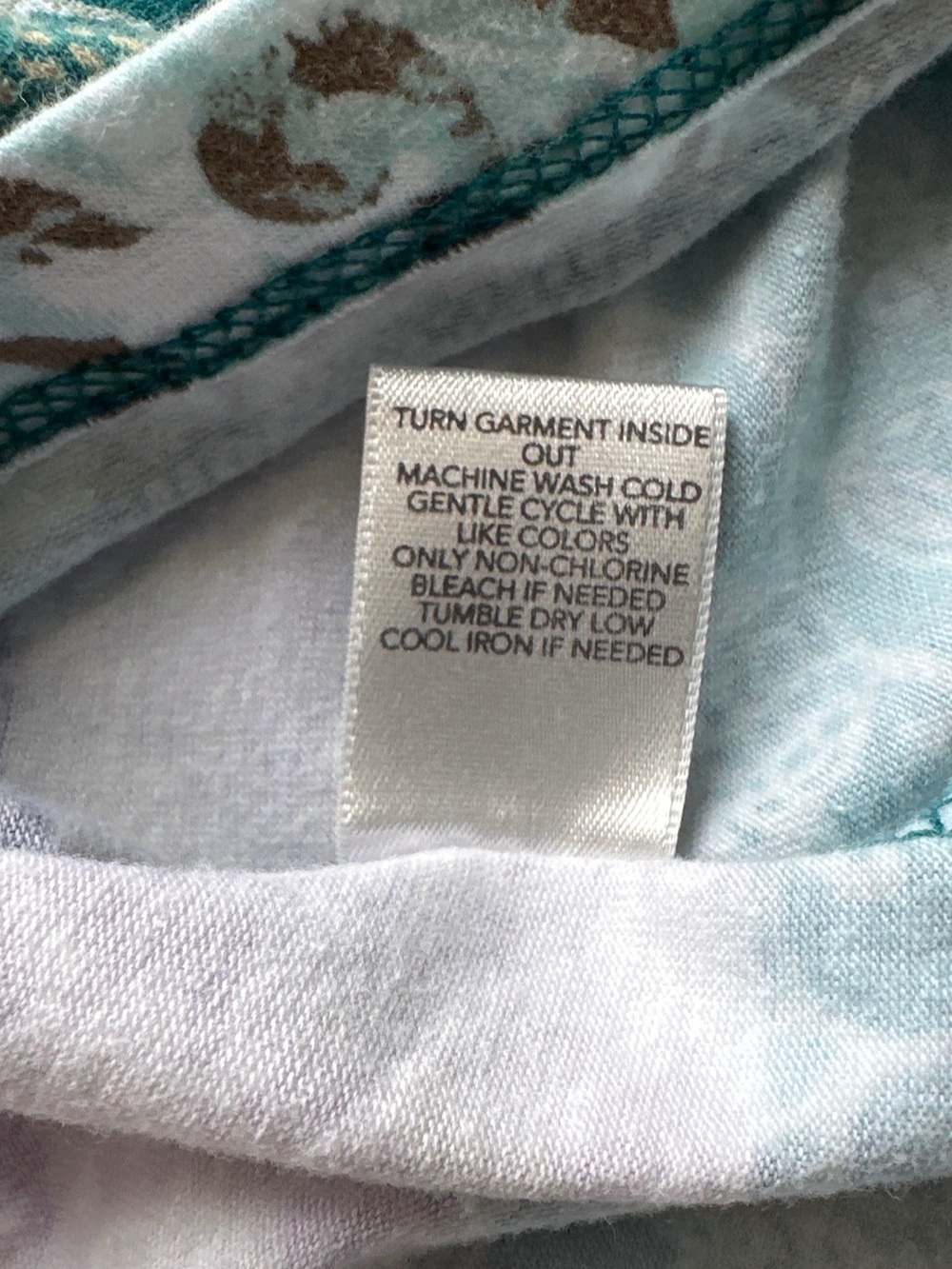 Christopher & Banks Green Purple Floral Patchwork Long Sleeve Top Size S - Picture 7 of 8